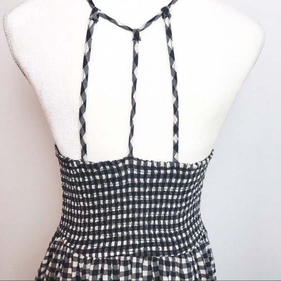 Abercrombie & Fitch Black and White Gingham Dress - Picture 4 of 5